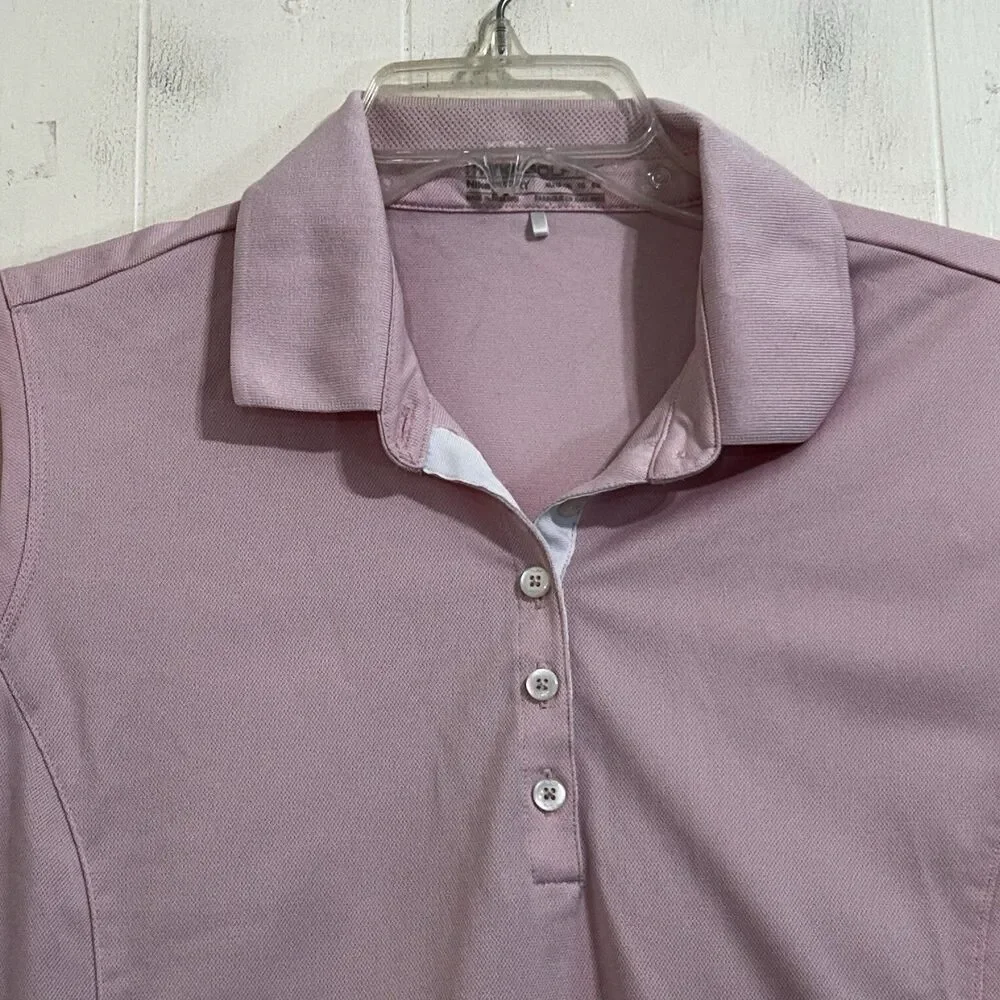 Nike Dri-FIT Light Pink Sleeveless Golf Polo Shirt Size XL Sports Athletic Shirt